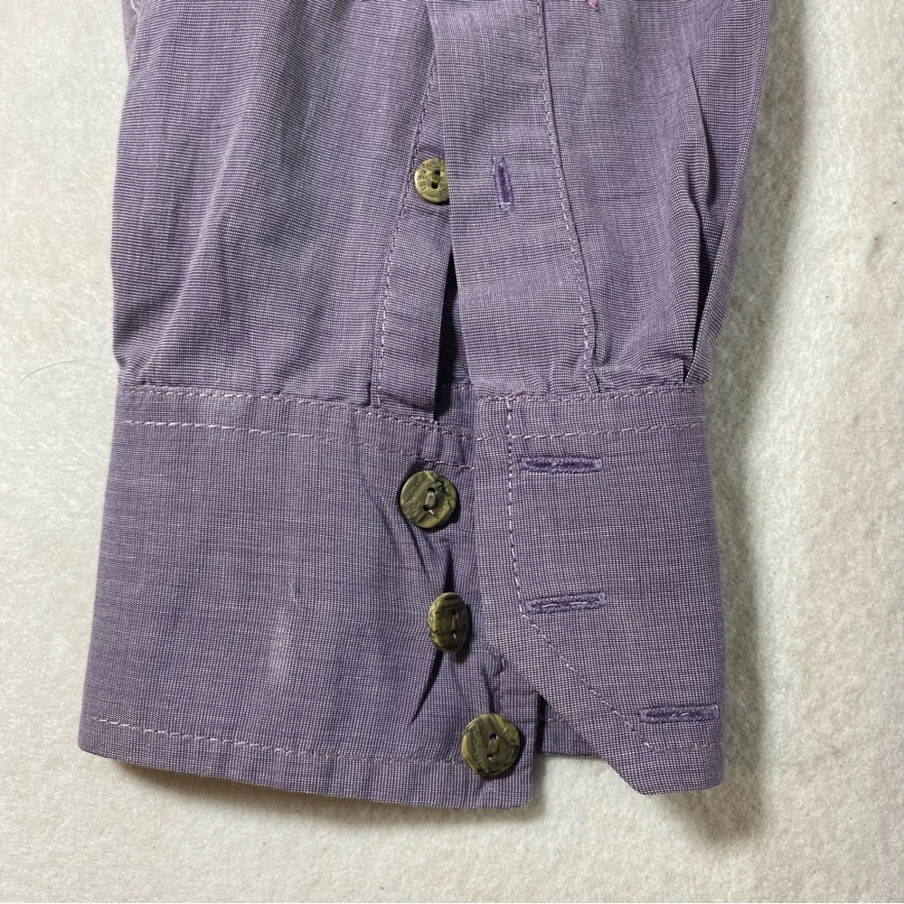 Nuco Shirt Men’s XL Button Down Purple Casual Shirt long Sleeve Collar Pockets - Picture 5 of 11